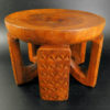 Zambia style stool 18FV-S20. Ethnic Bisa style, Zambia. Made at Under the Bo workshop.