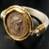 Ancient coin reversible ring R275. François Villaret design.