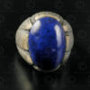 Lapis and silver ring R280B. Afghanistan.