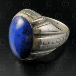 Lapis and silver ring R280B. Afghanistan.