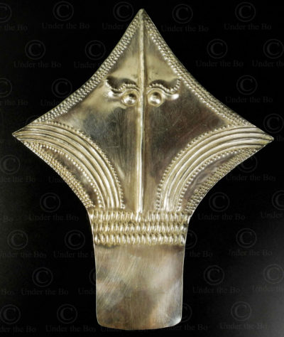 Tribal silver hair ornament P74. Kayin culture, South-Eastern Burma.