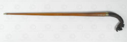 Burmese walking stick BU573B. Originally a Burmese sickle head.