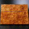 Poplar burl wood box FV141. Inspired from a South Sumatra traditional design. Manufactured at Under the Bo workshop.