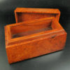 Padauk burl wood box FV139. Inspired from a traditional South Sumatra design. Manufactured at Under the Bo workshop.