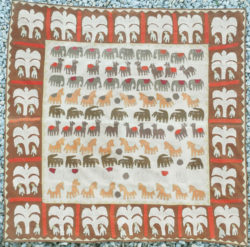 Rajasthan animals appliqué IN22. Rajasthan, Northern India.