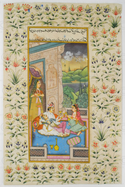 Rajasthan courtly miniature IN624B. Rajasthan school, North India.