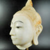 Marble Buddha head BU574 .Ava style, Mandalay region, Northern Burma.