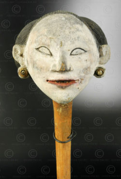 Javanese marionette head ID116 .Central Java, Indonesia.