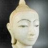 Marble Buddha head BU574 .Ava style, Mandalay region, Northern Burma.