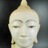 Marble Buddha head BU574 .Ava style, Mandalay region, Northern Burma.