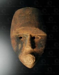Kayan Dayak mask BO274. Kayan Dayak culture, Borneo island, Indonesia/Malaysia.