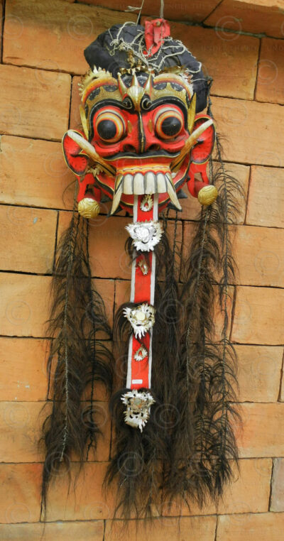 Bali Rangda mask 12UZ04. Central region of Bali island, Indonesia.
