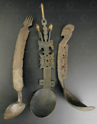 Timor horn spoons ID115. Atoni or Tetum ciulture, West Timor, Indonesia.