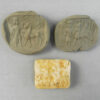 Bactrian alabaster double seal 22SH3A. Oxus civilization, Central Asia. Second or first millenium BCE.