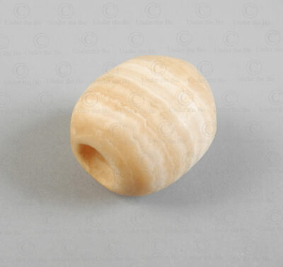 Banded agate bead 22SH1C. Oxus civilization, Central Asia. Second or first millenium BCE.