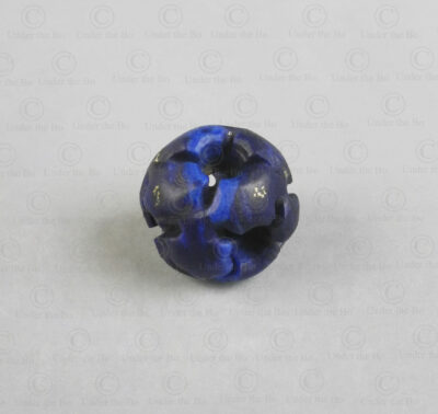 Lapis lazuli perforated bead 22SH14. Oxus civilization, Central Asia. Second or first millenium BCE.