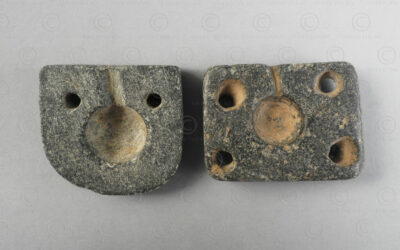 Two ancient moulds 22SH1A. Bactria, Northern Afghanistan. First millenium BC.