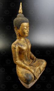 Buddha thaï antique T482. Epoque Rattanakosin, Thaïlande.