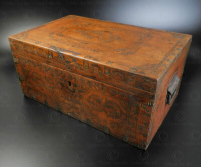 Burmese dowry box BU36. Originally made in Mandalay, this one has been sourced in the Arakan side of Bangladesh.