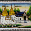 Reverse glass paintings set T484. Lanna region of Northern Thailand.