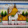 Reverse glass paintings set T484. Lanna region of Northern Thailand.