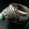 Afghan granulated silver ring R201B. Turkmen culture, Afghanistan.