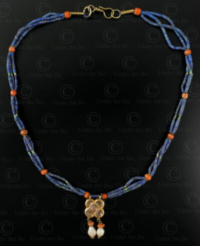 Afghan lapis necklace 488B. Afghanistan.