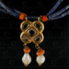 Afghan lapis necklace 488B. Afghanistan.
