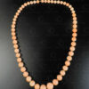 Pink coral Art Deco necklace 644. Found in France. Early 20th century, Art Deco period.