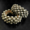 Paire de bracelets argent perles bulbeuses 23RJ2A. Rajasthan, Inde occidentale.