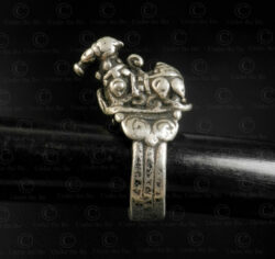 Silver Nandi ring R319. Rajasthan, Western India.