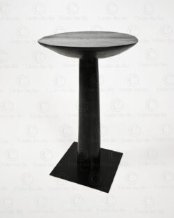 Black pedestal tables FV183. Manufactured at Under the Bo workshop.
