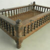 Wooden cradle IN53. Kerala state, Southern India. Early 20th century.