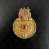 Karnataka gold pendant 23MJ4B. Karnataka state, Southern India.