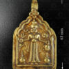 Gold Karni Mata locket 23JRJ9A. Rajasthan state, Western India.