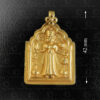 Gold Karni Mata locket 23JRJ9B. Rajasthan state, Western India.