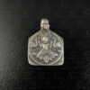 Silver Bhairava locket 23JS7F. Rajasthan state, Western India.