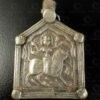 Silver Durga locket 23JS6A. India.