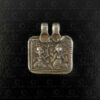 Silver Ganesha-Parvati locket 23JRJ7E. Rajasthan state, Western India.