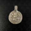 Silver Hanuman locket 23JS7H. Rajasthan state, Western India.