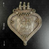 Silver Ramdev locket 23JRJ5C. Rajasthan state, Western India.