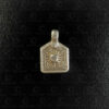 Silver Surya locket 23JRJ8F. Rajasthan state, Western India.