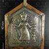 Silver and copper Mahakali locket 23RJ3A. Madhya Pradesh state, Central India.