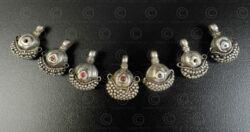 Rajasthan silver pendants 23RJ11. Rajasthan state, Western India.