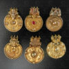 Karnataka gold pendant 23MJ4D. Karnataka state, Southern India.