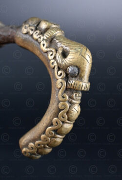 Batak bronze singa bracelet B244. Toba Batak culture. Samosir island, Sumatra, Indonesia.