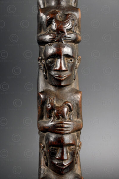 Batak ritual staff ID139. Toba Batak culture, Samosir island, Sumatra, Indonesia.