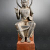 Srivijaya seated Buddha ID133. Sriwijaya style and period. Provenance: A. Goetz collection.