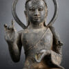 Srivijaya seated Buddha ID133. Sriwijaya style and period. Provenance: A. Goetz collection.