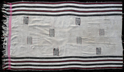 Angami Naga shawl NA6. Angami culture, Nagaland, Eastern India. Mid 20th century.